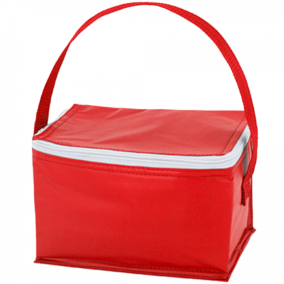 Nevera Tibu con interior isotérmico de aluminio para 6 latas personalizada