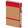 Bloc notas Lien con espiral y tapa de cartón reciclado