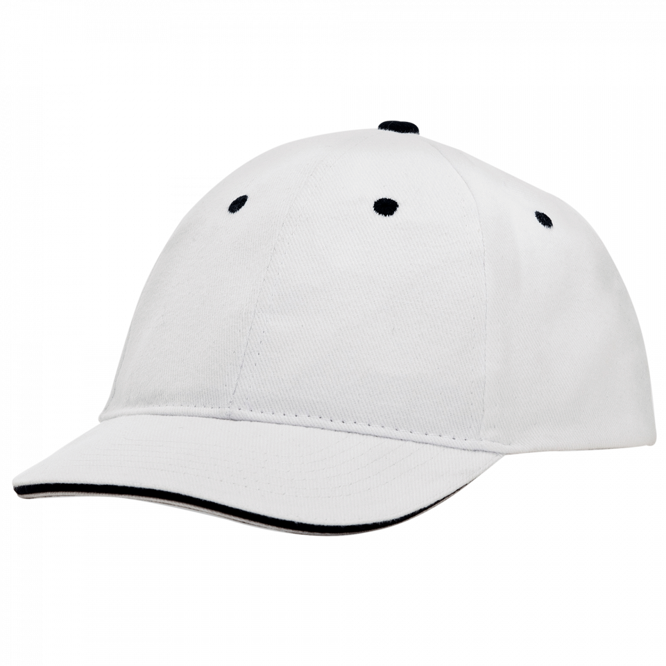 Gorra algodón 6 paneles con contraste en la visera