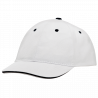 Gorra algodón 6 paneles con contraste en la visera