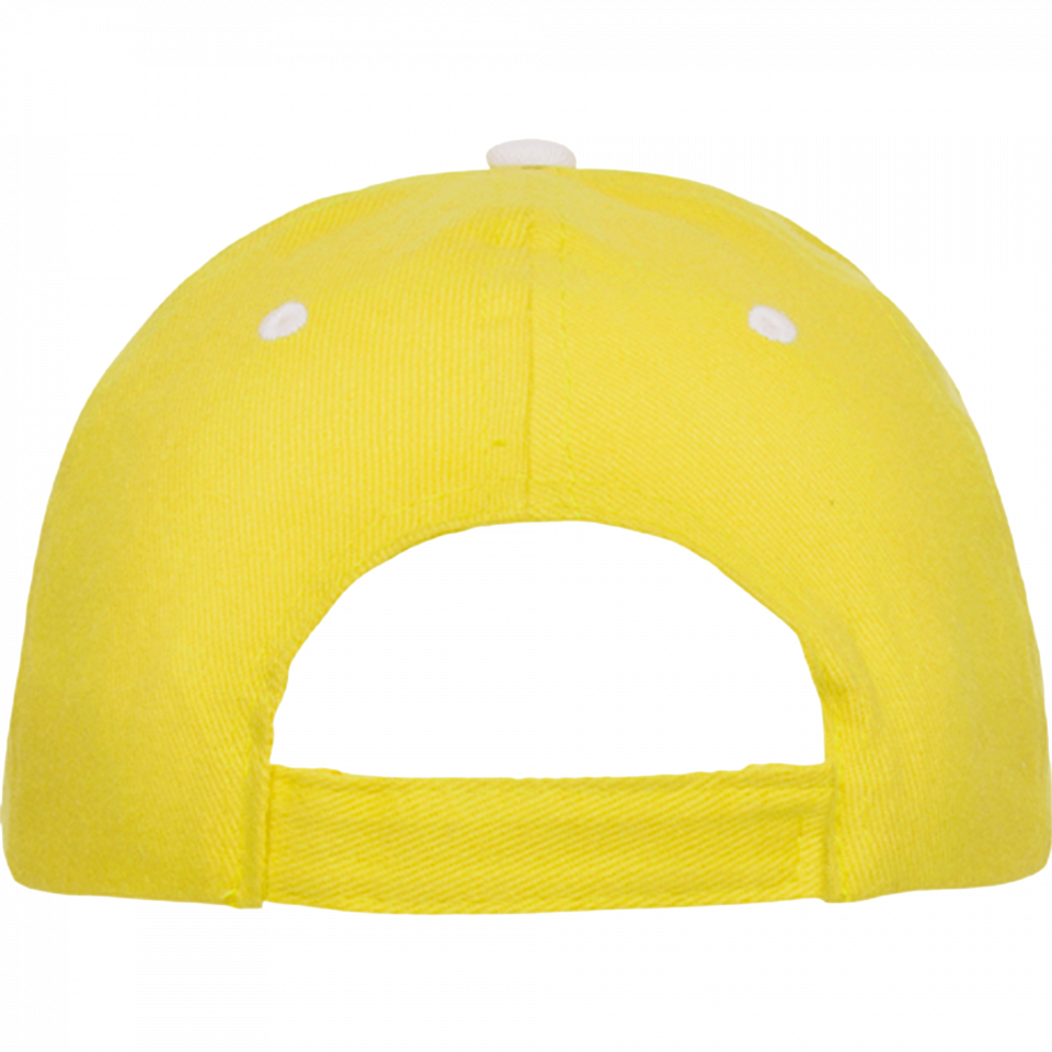 Gorra algodón 6 paneles con contraste en la visera