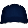 Gorra algodón 6 paneles con contraste en la visera