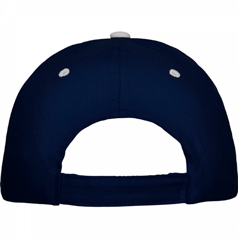 Gorra algodón 6 paneles con contraste en la visera