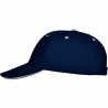 Gorra algodón 6 paneles con contraste en la visera