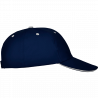 Gorra algodón 6 paneles con contraste en la visera