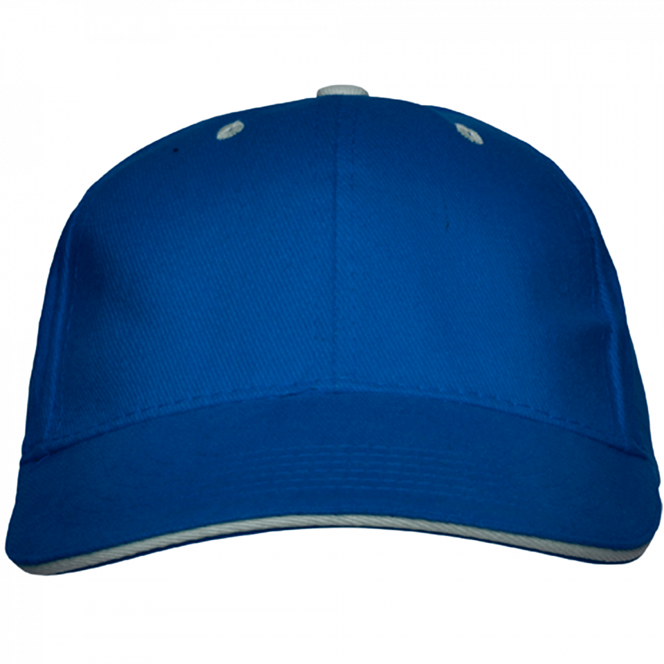 Gorra algodón 6 paneles con contraste en la visera
