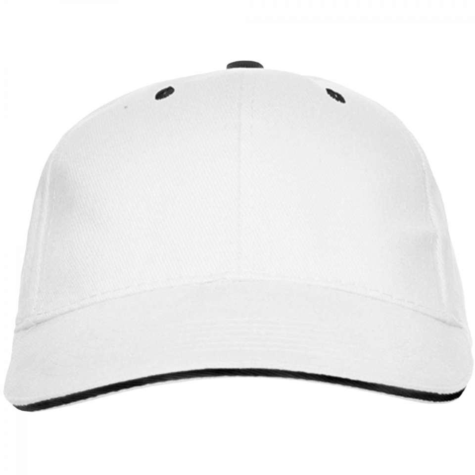 Gorra algodón 6 paneles con contraste en la visera