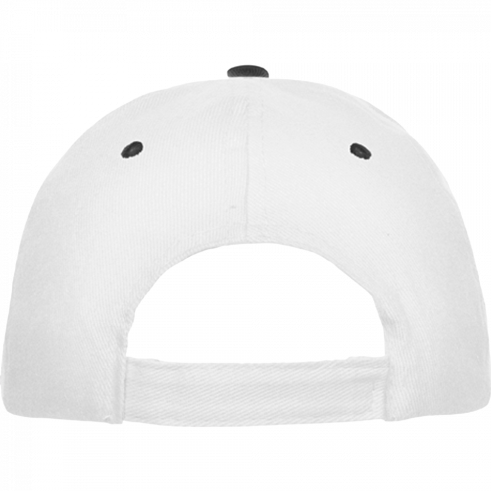 Gorra algodón 6 paneles con contraste en la visera