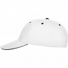 Gorra algodón 6 paneles con contraste en la visera
