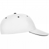 Gorra algodón 6 paneles con contraste en la visera