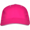 Gorra algodón 6 paneles con contraste en la visera