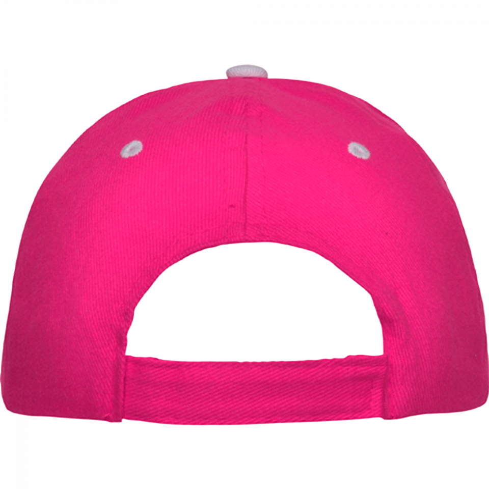Gorra algodón 6 paneles con contraste en la visera