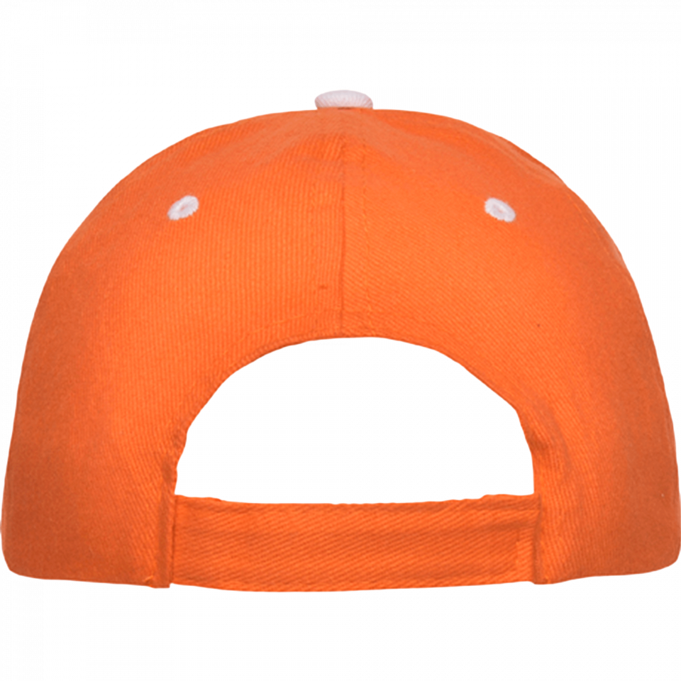 Gorra algodón 6 paneles con contraste en la visera