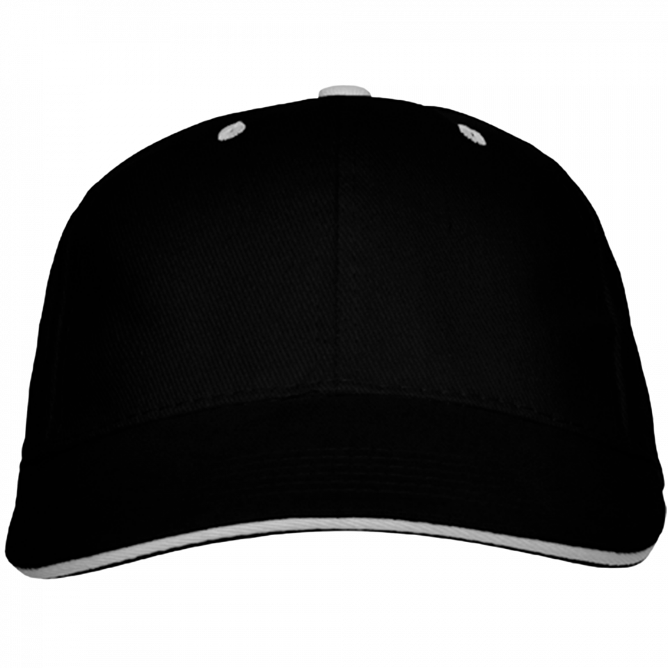 Gorra algodón 6 paneles con contraste en la visera