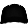 Gorra algodón 6 paneles con contraste en la visera