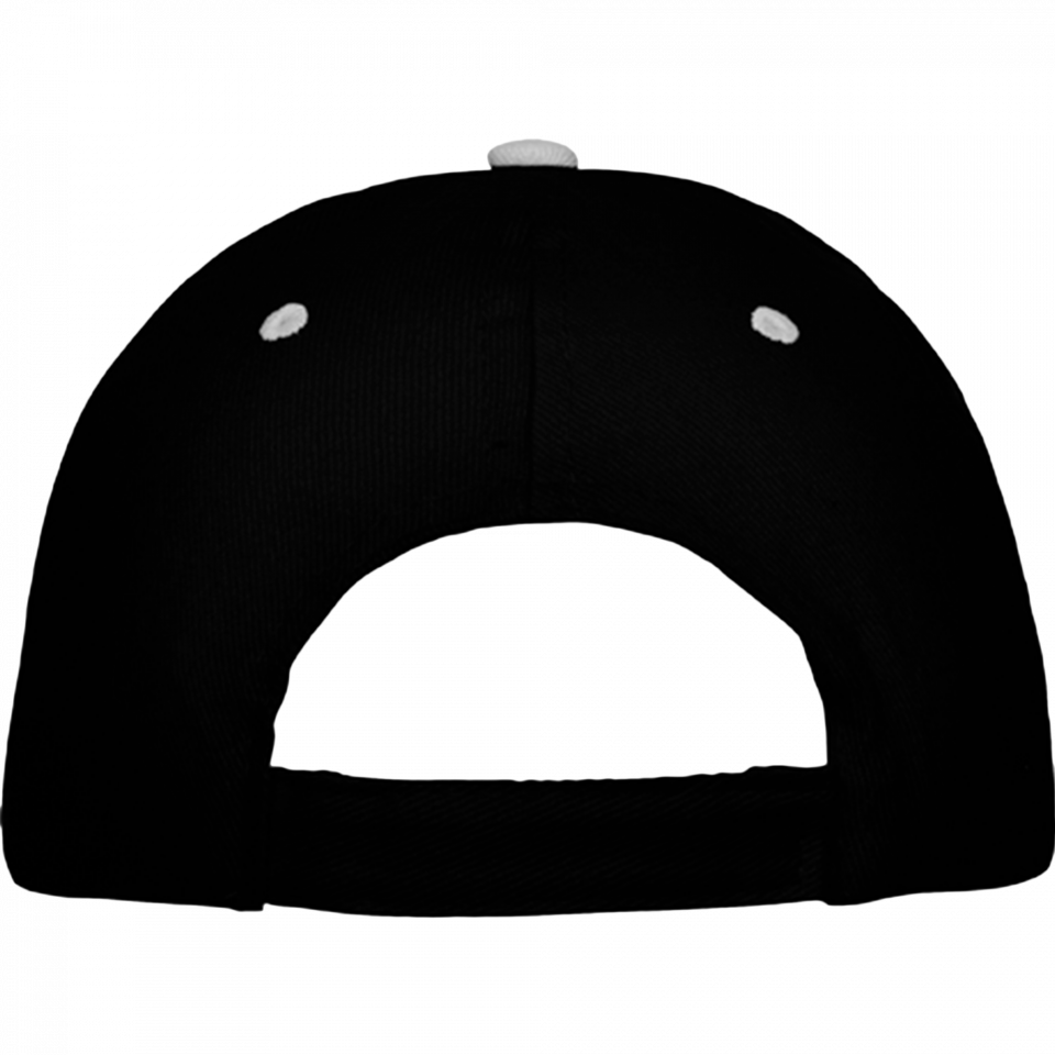 Gorra algodón 6 paneles con contraste en la visera