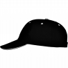 Gorra algodón 6 paneles con contraste en la visera