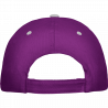 Gorra algodón 6 paneles con contraste en la visera