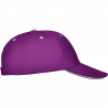 Gorra algodón 6 paneles con contraste en la visera
