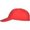Gorra algodón 6 paneles con contraste en la visera