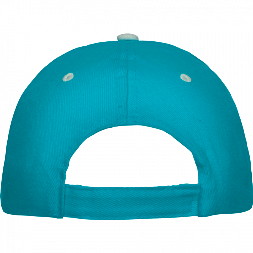Gorra algodón 6 paneles con contraste en la visera