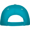 Gorra algodón 6 paneles con contraste en la visera