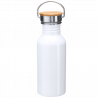 Botella acero inoxidable tapón bambú  650 ml personalizado