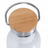 Botella acero inoxidable tapón bambú  650 ml personalizado