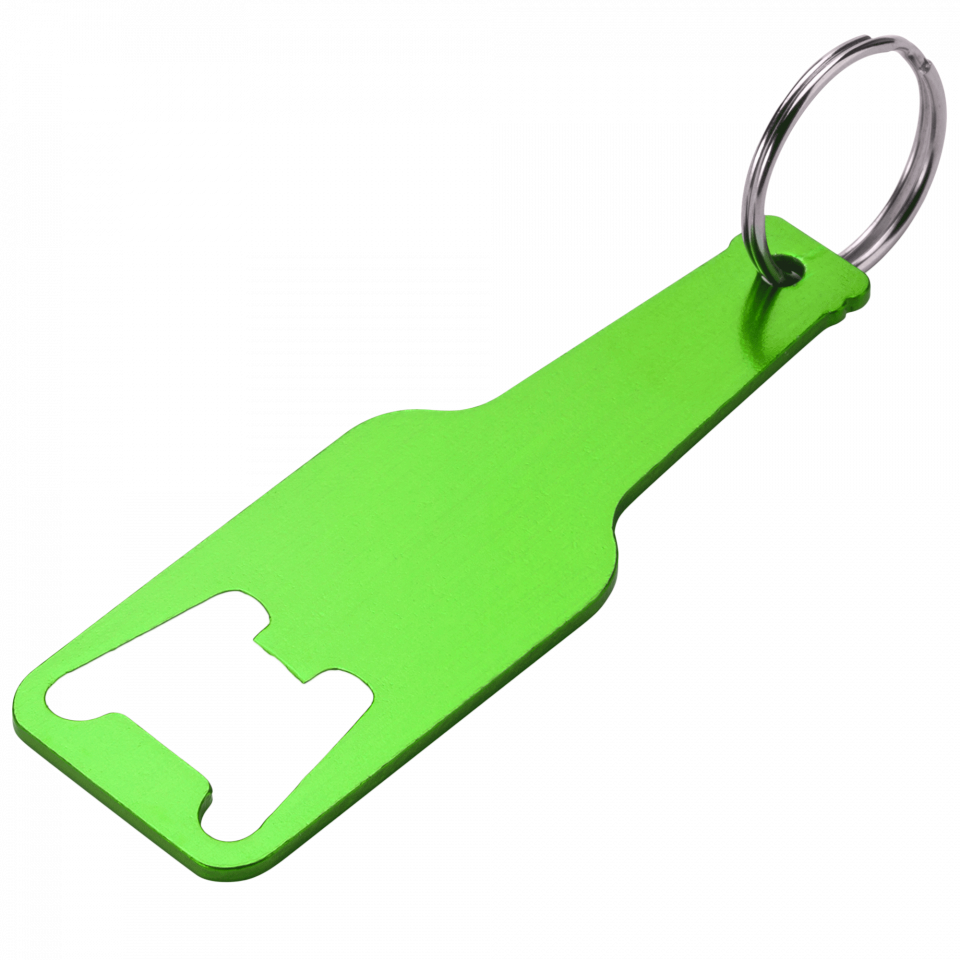 Llavero abridor Stout con forma de botella personalizado