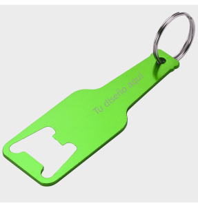 Llavero abridor Stout con forma de botella personalizado