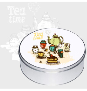 Caja metálica redonda personalizada