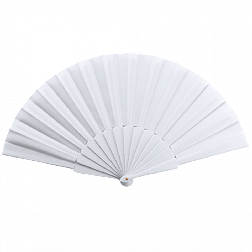 Abanico Albero con varillas de plástico y tela personalizado