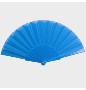 Abanico Albero con varillas de plástico y tela personalizado