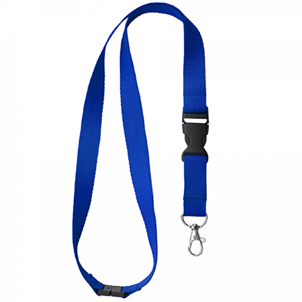 Lanyard Guest con mosquetón, hebilla y cierre de seguridad personalizado