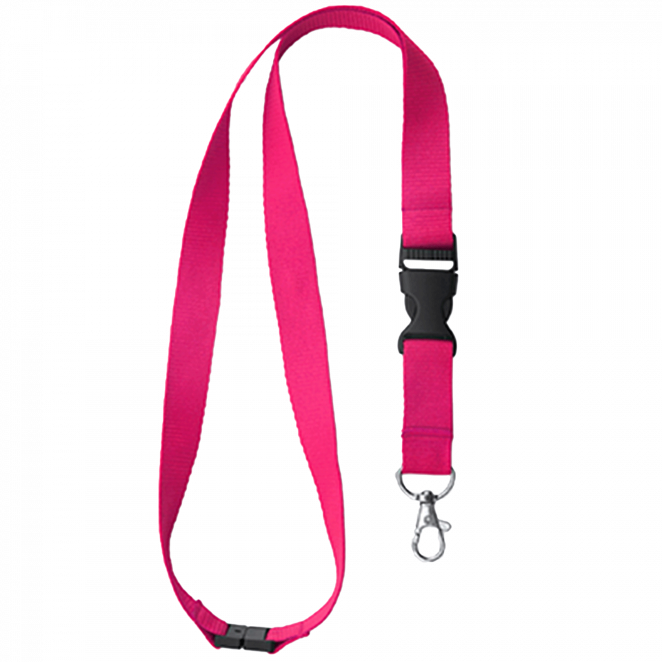 Lanyard Guest con mosquetón, hebilla y cierre de seguridad personalizado