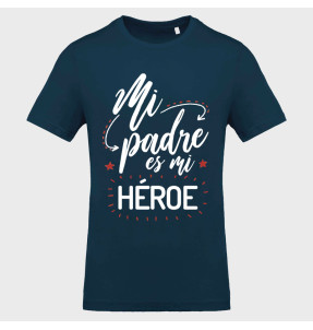 Camiseta Día del Padre: mi padre es mi héroe