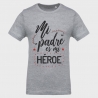 Camiseta Día del Padre: mi padre es mi héroe