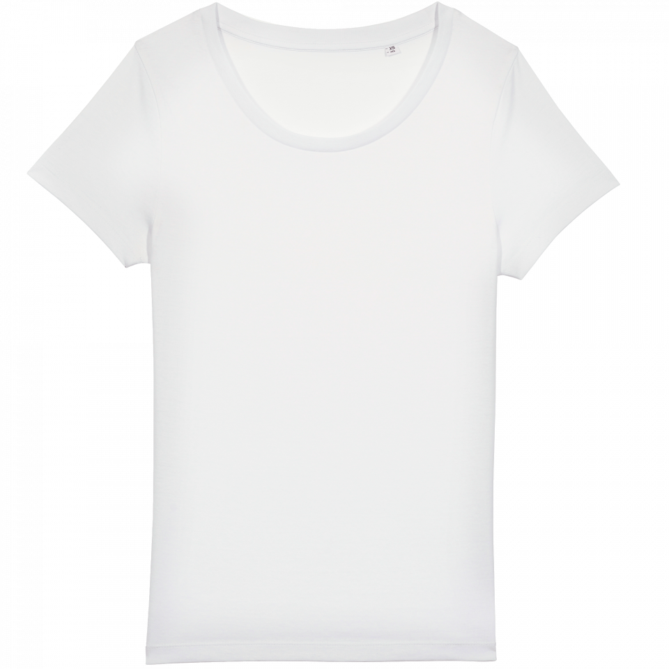 Camiseta blanca mujer de algodón orgánico Stanley/Stella Jazzer personalizada