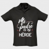 Polo manga corta Día de Padre: mi pare es mi héroe