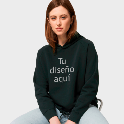 Sudadera mujer con capucha bicolor personalizada, comprar online