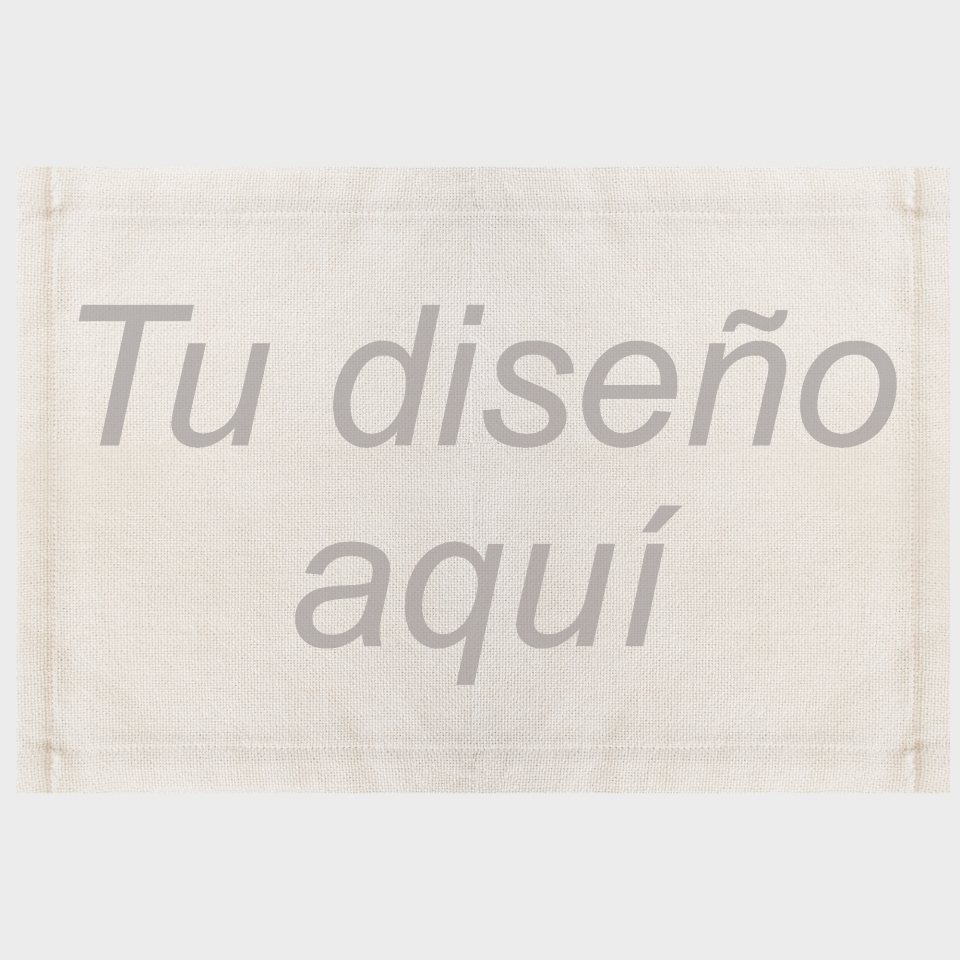 Mantel individual de lino personalizado