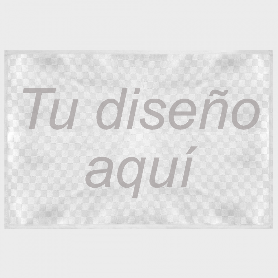 Mantel individual tela grabada acabado brillante personalizado