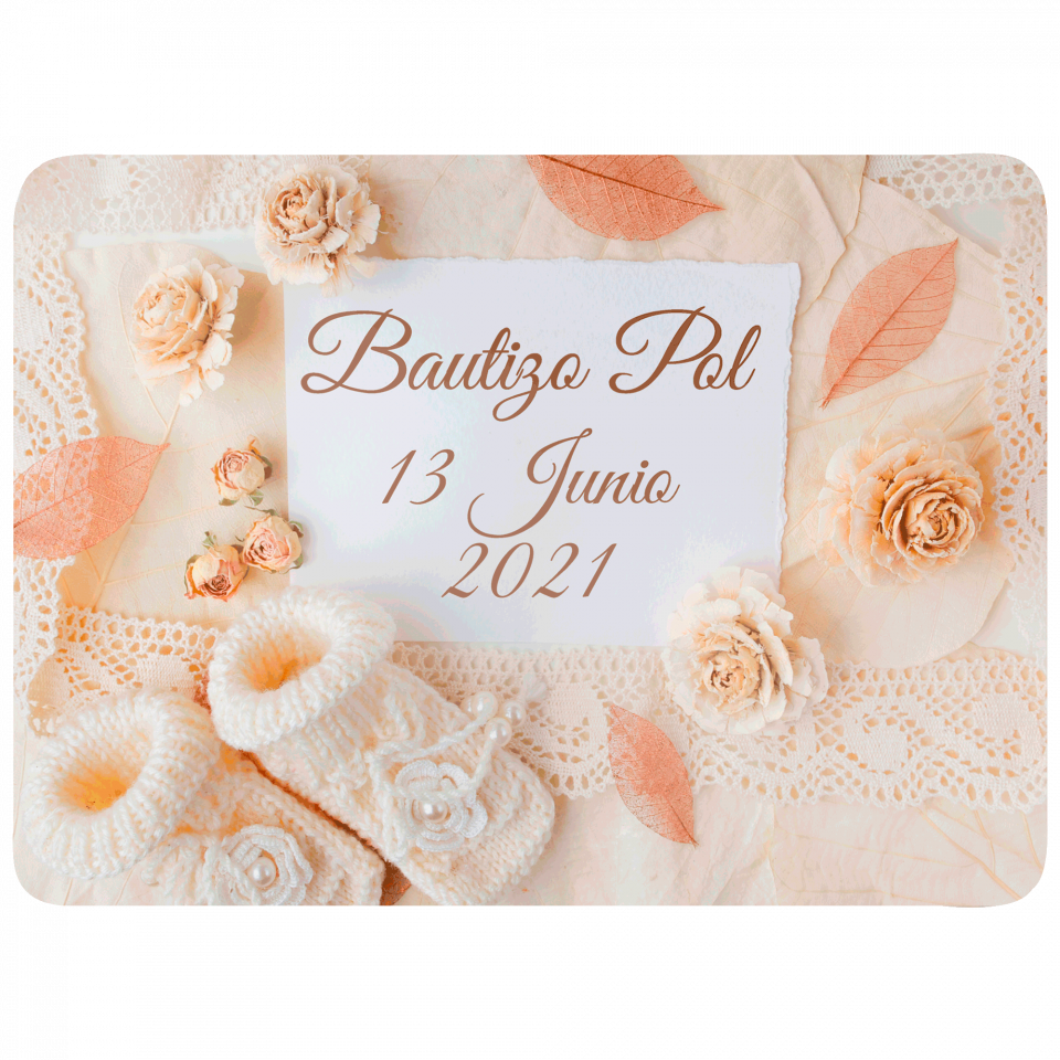 Mantel individual con base de corcho personalizado