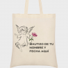 Bolsa de tela bautizo ángel