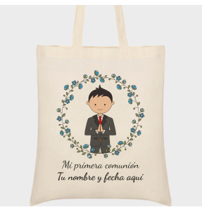 Bolsa de tela comunión chico