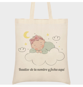 Bolsa de tela bautizo bebé