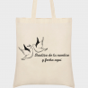 Bolsa de tela bautizo palomas