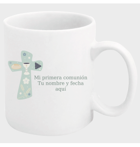 Taza comunión cruz