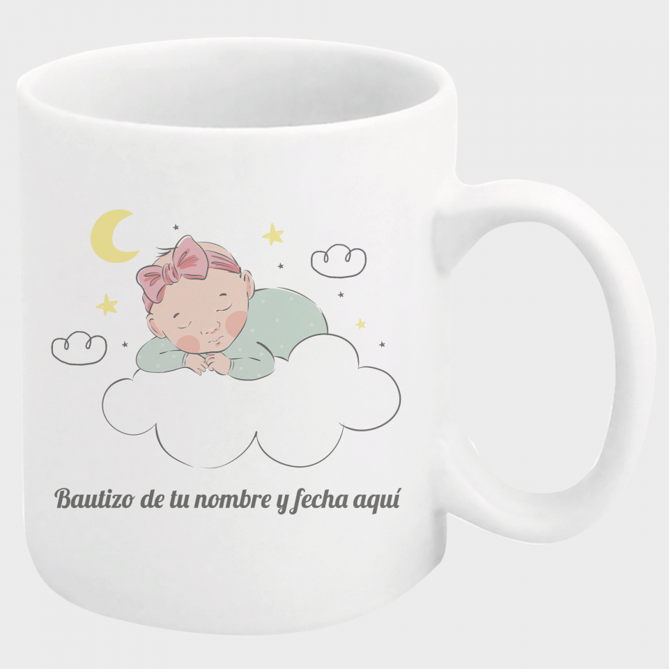 Taza bautizo bebé