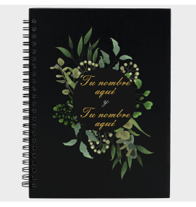 Libreta boda hojas 2